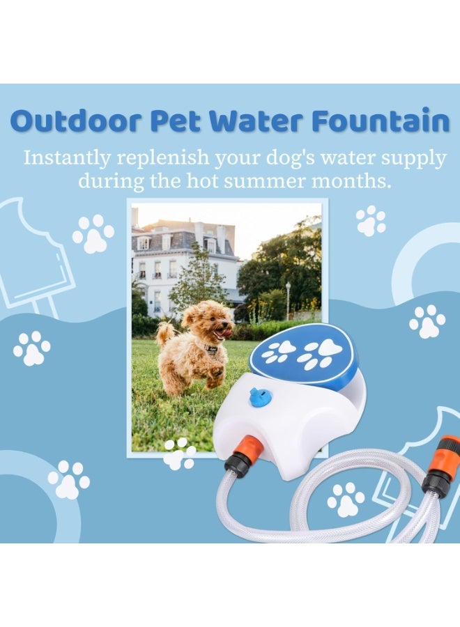 سيوسي Step-On Outdoor Pet Water Fountain, Automatic Dog Water Dispenser System with Fresh Flow Technology, Durable Pedal-Activated Drinking Toy for Large/Small Dogs, Weather-Resistant (Easy Clean) - Image 5